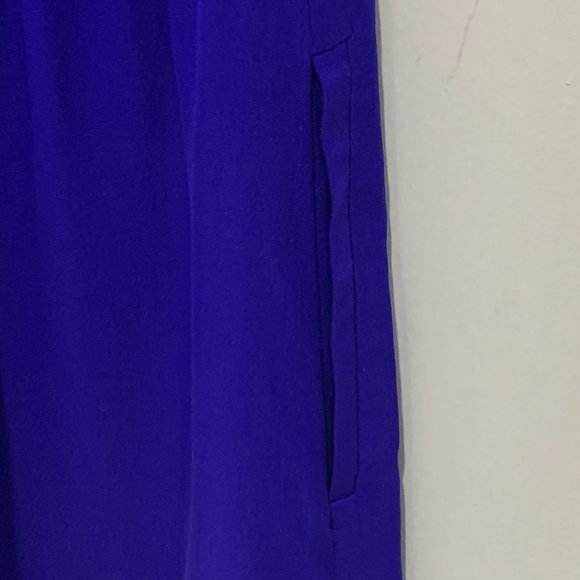 Babaton Benedict Silk Sleeveless Dress Blue XS EUC - Picture 6 of 9